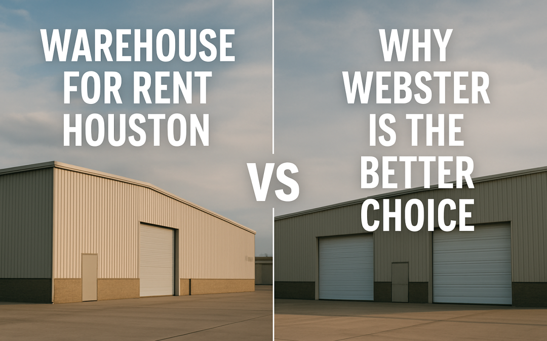 Warehouse for Rent Houston: Why Webster Outperforms Houston, Pasadena & Stafford for Serious Business Growth