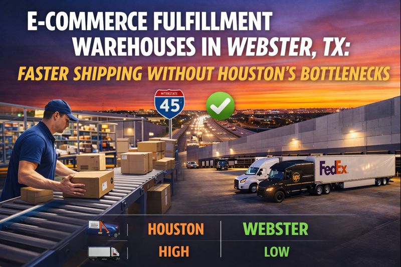 E-Commerce Fulfillment Warehouses in Webster, TX: Faster Shipping Without Houston’s Bottlenecks