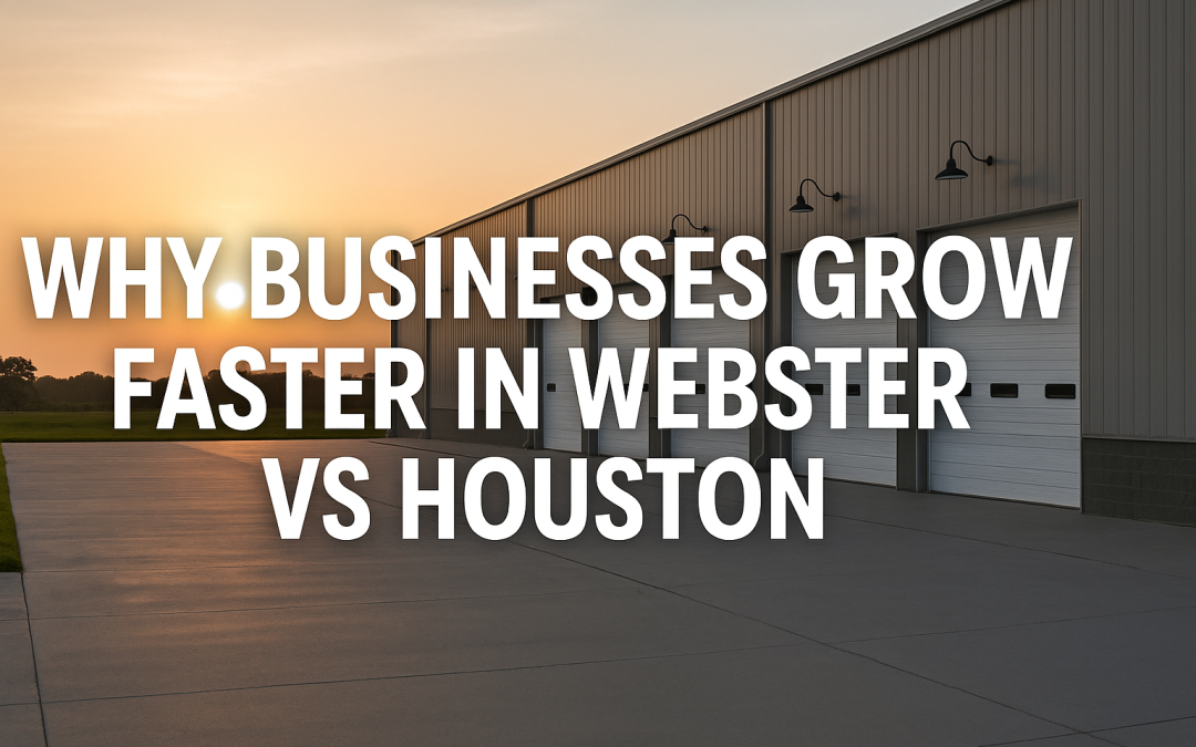 Why Your Business Will Grow 2X Faster in a Webster Warehouse Than in a Houston Industrial Building — A Practical Business Owner’s Guide